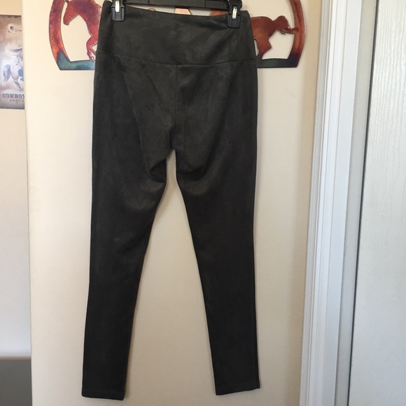 J. McLaughlin Lori Faux Suede Pants Olive XS - Picture 4 of 13